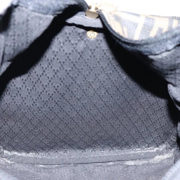 FENDI Zucca Canvas Boston Bag PVC Black Brown Auth 145332 - Picture 12 of 16